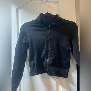 Fabletics crop jacket. Black. Size small. Never worn, no tags.